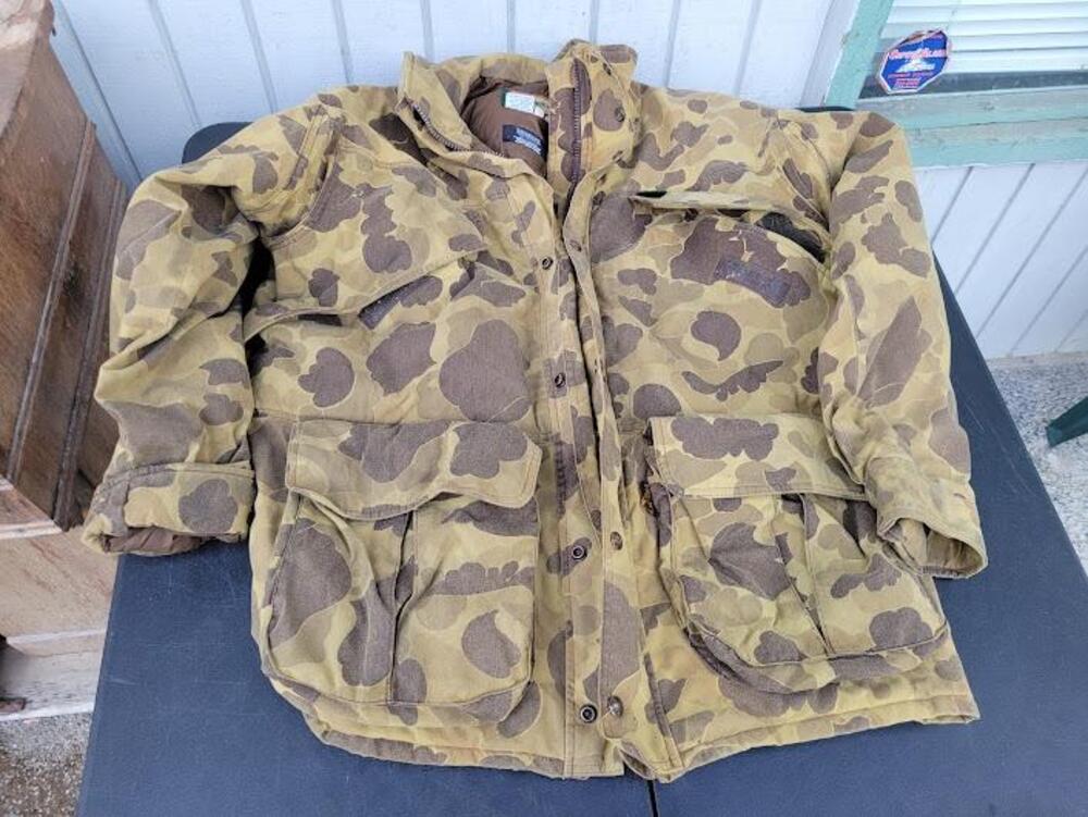 Vintage Remington Jacket Mens Large Brown Duck Camo Gore-Tex Hunting Parka